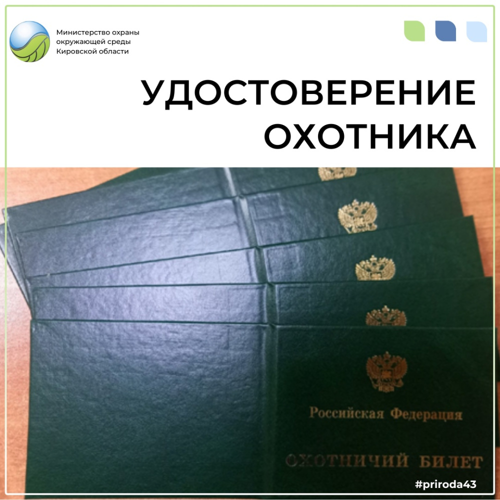 Об охотничьем билете единого федерального образца