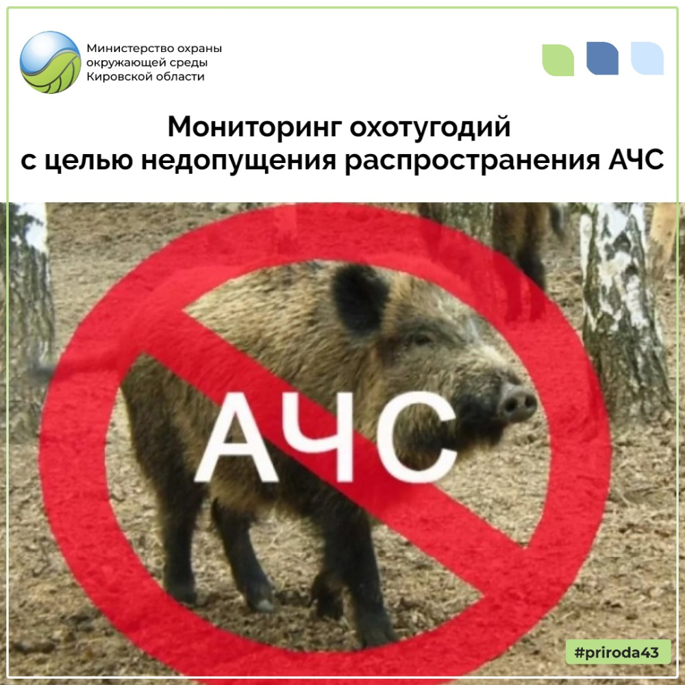 Мониторинг охотугодий с целью недопущения распространения АЧС