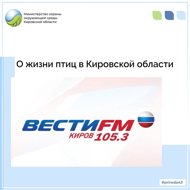 О жизни птиц в Кировской области
