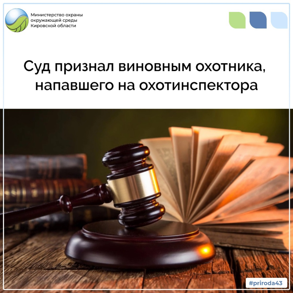 Суд признал виновным охотника, напавшего на охотинспектора